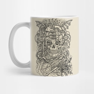 Steampunk Conjurer (version 1). Mystic and occult design. Mug